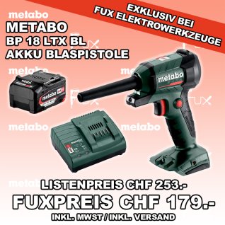 Metabo BP 18 LTX BL Akku Blaspistole 