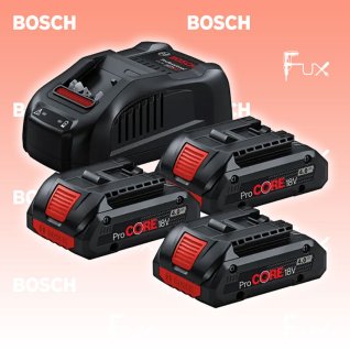 Bosch Professional Starter-Set 3 x ProCORE18V 4.0Ah + GAL 1880 CV